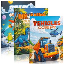 ZICOTO Fun Coloring Books for Kids Set of 7.09 x 8.46 x 0.51 inches, Colorful