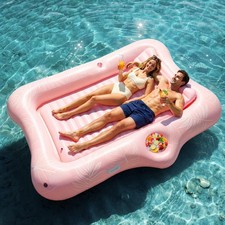 Inflatable Tanning Pool Lounger Float - Adult Suntan Tub, Summer Water Fun