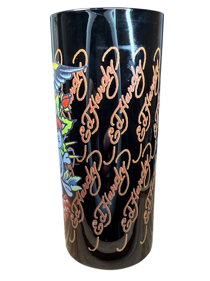 Набор из 2 черных пинтовых стаканов Don Ed Hardy Skulls - Изображение 4 из 4