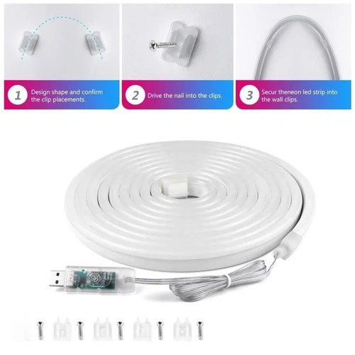 Neon LED Strip 5M RGB Dimmable, photo 3