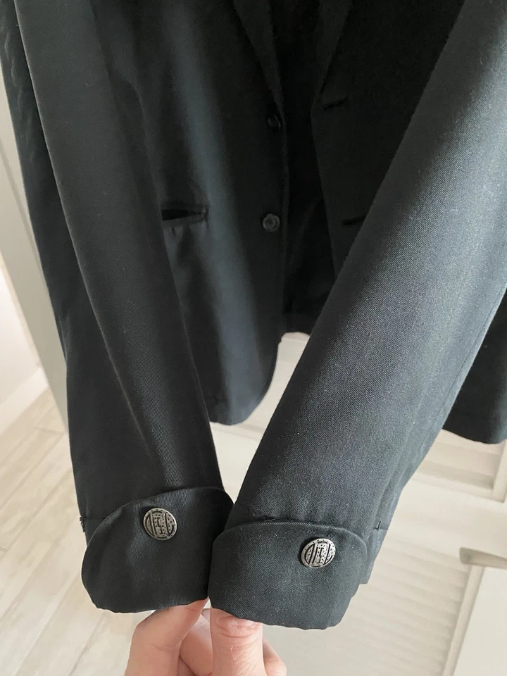 Blazer vintage Diesel negro para hombre talla L 100 % algodón con detalles increíbles Foto 3 de 4