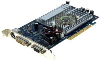 Point of View GeForce 6200A AGP 256MB DDR2 VGA/DVI S-VIDEO Graphics Card