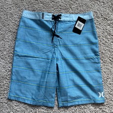 Boys Hurley Board Shorts New With Tags Blue/yellow Size 18