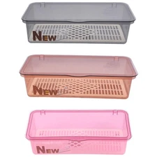 3PCS Flatware Tray with Lid and Drainer, Tableware Utensil and Cutlery Drawer...