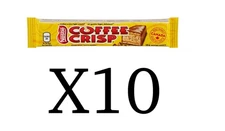 COFFEE CRISP Bar 50g Pack of 10 Classic Canadian Candy