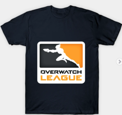 Official Overwatch League T-Shirt, Large Black Shirt, Cotton Shirt
