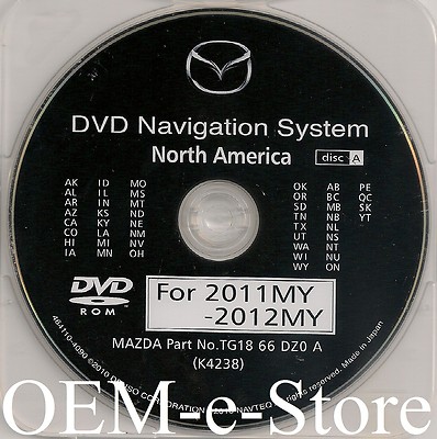2009 2010 2011 2012 Mazda CX-9 CX9 Navigation DVD WEST U.S CAN