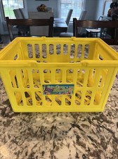 Kids Toy Play with Yellow Handles Shopping Basket Junior Shopper Grocery