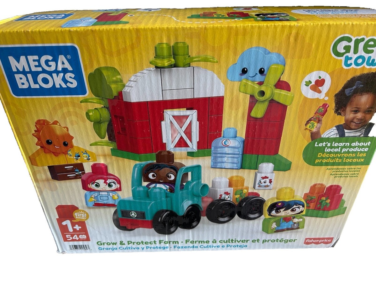 Lego Mega Bloks Tractor Mega Bloks Green Town Grow Protect Farm