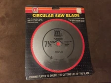 Meijer 7.25  Chrome Plated OSB/Plywood Circular Saw Blade.
