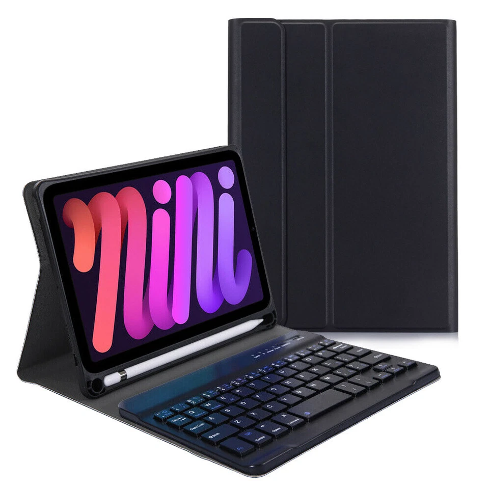 Keyboard Case For Apple iPad Mini 1 2 3 4 5 6 Cover Wireless Bluetooth Keyboard - Image 3 of 4