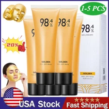 5PCS Gold Foil Peel-Off Mask - 98.4% Beilingmei Gold Face Mask, for wrinkles US