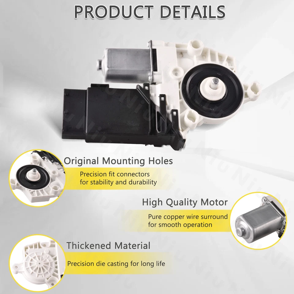 Motor de ventana eléctrica del lado izquierdo del conductor apto para VW Beetle Convertible 2003-2010 Foto 4 de 4