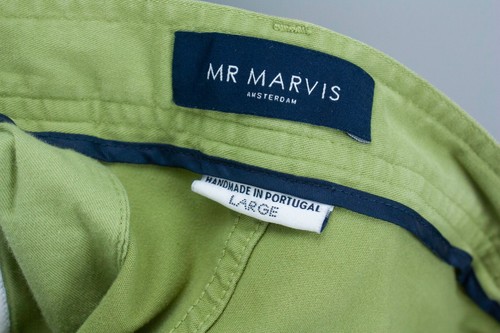 Pantalones Cortos Mr Marvis Para Hombre Bermudas Botones Verdes Vacaciones de Verano The Martinis Talla L - Imagen 13 de 15