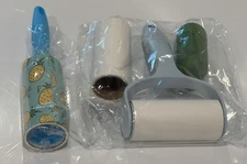 Pet hair Lint Pick Up Roller Picks Up Pet Hair Lint  Dust with poop bag holder