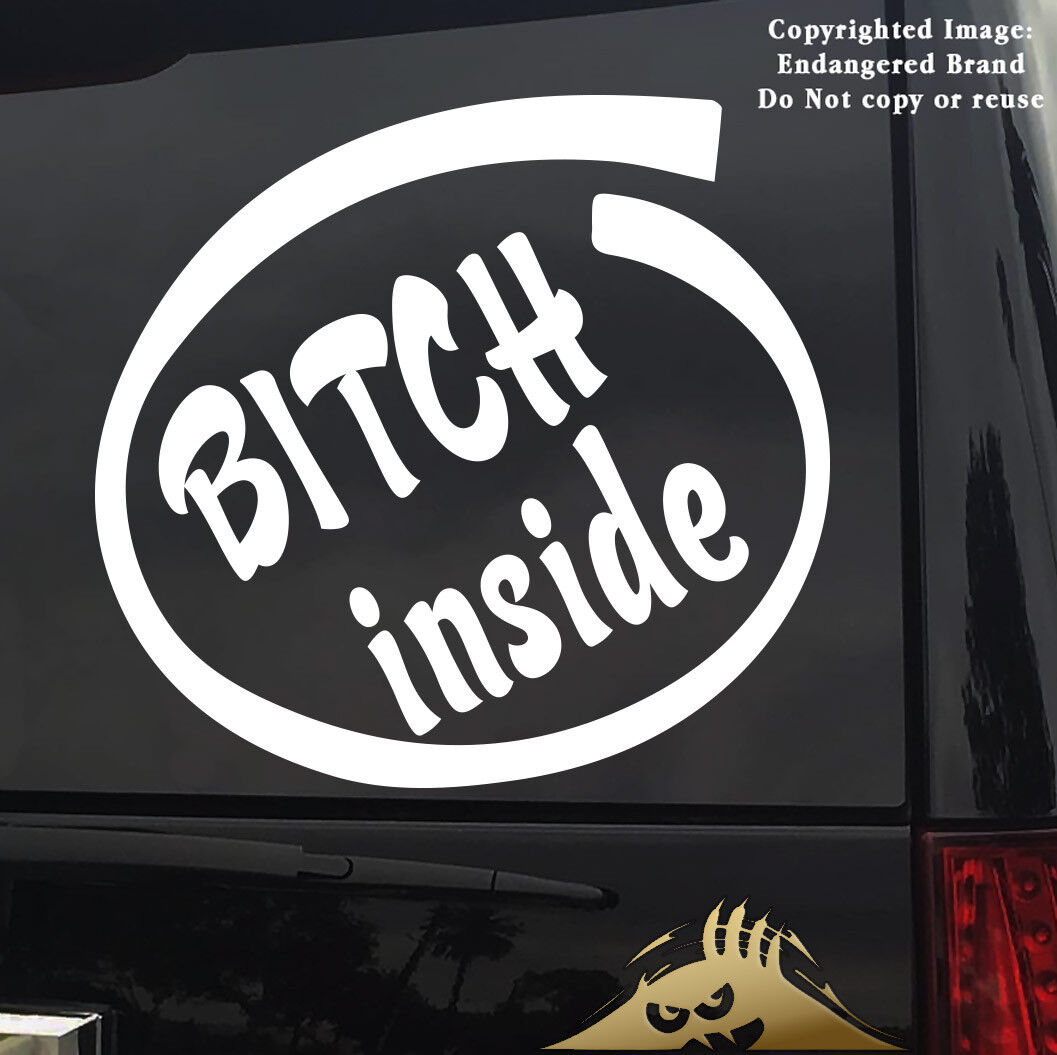 Funny Bitch Inside Girl Stuff JDM Boost Drift Fits Jeep Truck Car Sticker  Decal