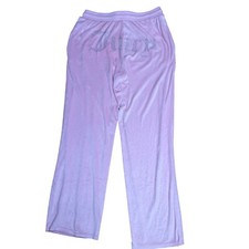 Juicy Couture Y2K Pink Velour Juicy Embellish Sleepwear pants Women's SZ Small