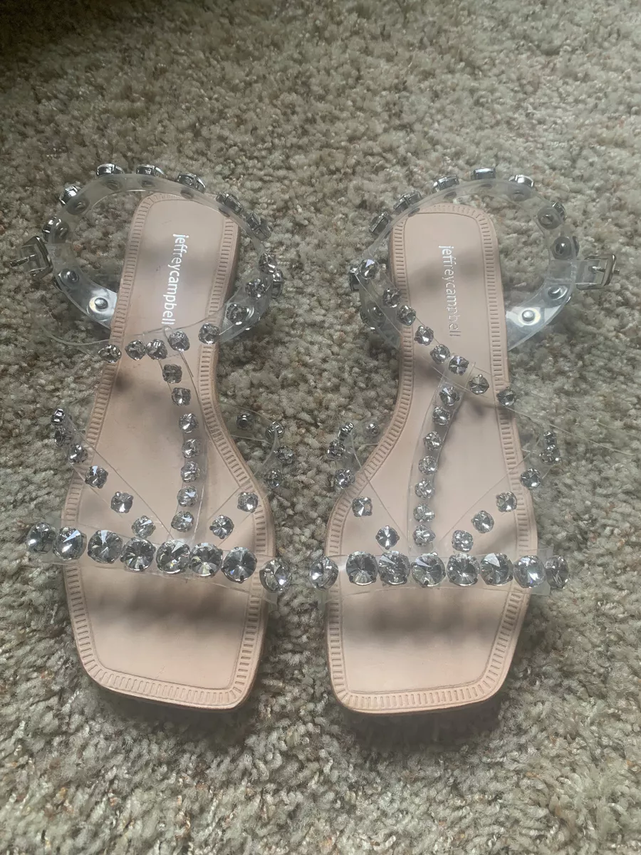 Jeffrey campbell jeweled slides 2025