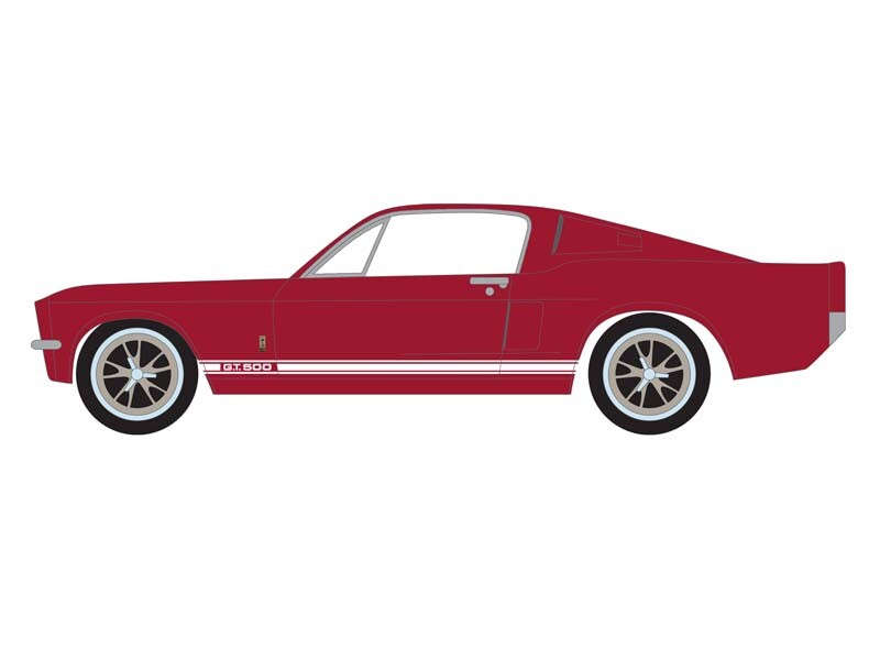 auto world 1967 Shelby GT500 ダイキャストモデル 1967 Shelby GT500 - Silver 1:24 Scale | Collectable Diecast