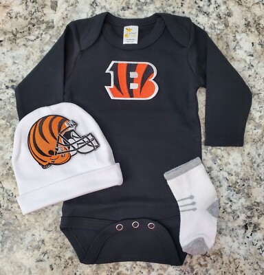 Bengals newborn/baby clothes Bengals baby gift Cincinnati football baby  gift