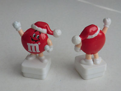 M&M M&M's Mini Figur Topper/Stopfenfigur/Aufsatz Red rot mit Schneeball