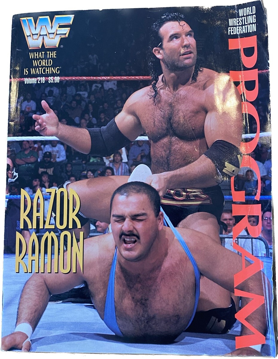 WWF 1990 Wrestling Program Magazine 216 Razor Ramon wwe w