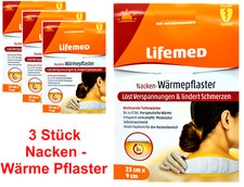 Nacken Wärmepflaster 3x selbstwärmend Tiefenwärme mit 23x9 cm Nackenbereich