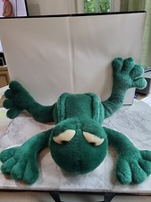 Russ Berrie  Co Fleegle Frog 16" Green Plush Stuffed Animal Toy with Tags