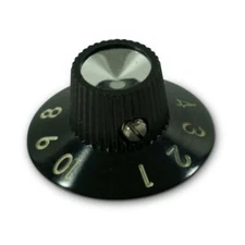 Kluson Black Skirted Amplifier Knob Set Of 6