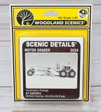 Woodland Scenics Scenic Details D234 D-234, Motor Grader Kit, HO Scale