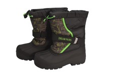 Dream Pairs Boots Kids Size 1 Black KAMICK Zip Strap Insulated Snow Winter