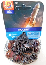 ROCKET  Bag 24 Player Mega  Marbles & 1 Shooter-Instructions & Facts