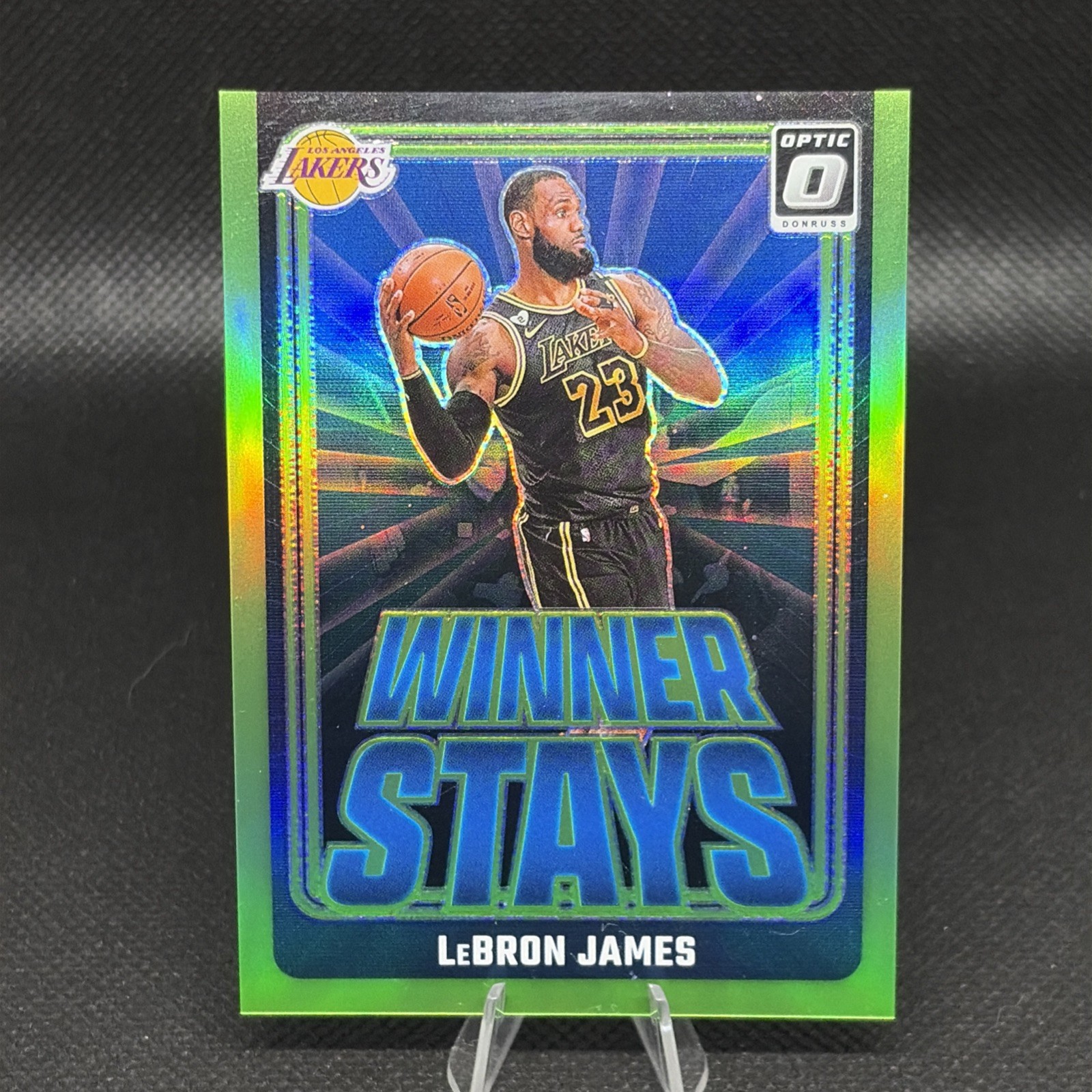 2024-25 Panini Donruss Optic Winner Stays LeBron James #1 Lime Green Prizm /199