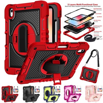 For iPad (A16) /10th 9th 8th 7th 6th 5th Gen Heavy Duty Shockproof Case Cover