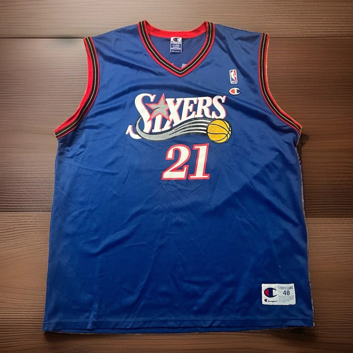 Champion Philadelphia 76ers Blue NBA Fan Apparel & Souvenirs for