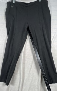 Zac & Rachel Women's Black Pull On Elastic Waist Rayon Blend Pants Sz XL