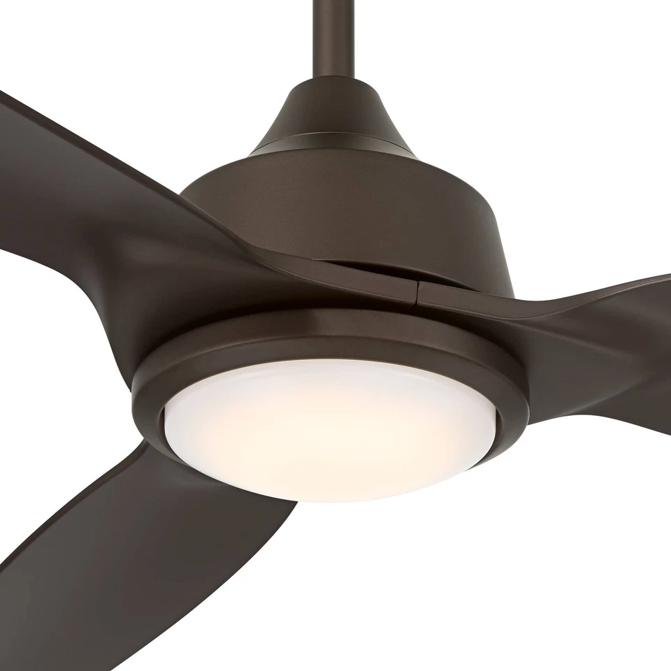60" Casa Vieja Revere Bronze Customize LED Damp Remote Ceiling Fan - Image 3 of 4