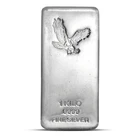 1 Kilo Eagle Silver Bar (Poured, CNT Minting)