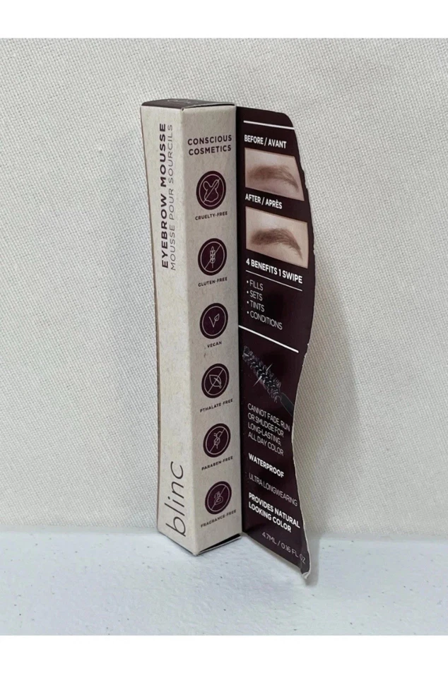 BLINC EYEBROW MOUSSE AUBURN  4.7ML 0.16 FL OZ WATERPROOF VEGAN CRUELTY FREE - Image 2 of 3