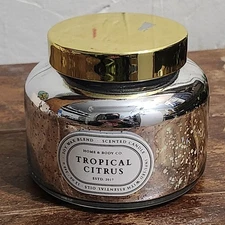 Home & Body Company Tropical Citrus Scented Soy Wax Blend Candle 12 Oz Unused 