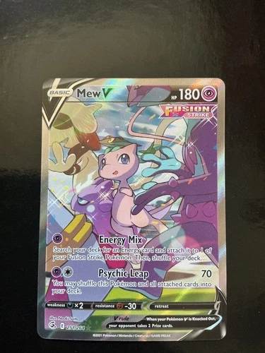 Mew V (Alternate Full Art) 251/264 Swsh08: Fusion Strike Holo