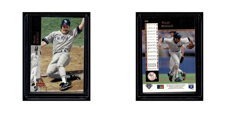Wade Boggs 1994 Upper Deck #112 New York Yankees Baseball Card NM - Image 3 of 3