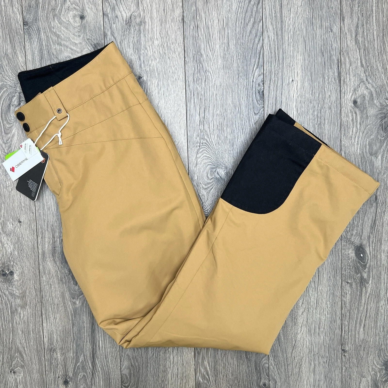 Obermeyer Snow Pants Size 10 Womens Cortado Brown Black Snowboarding $169