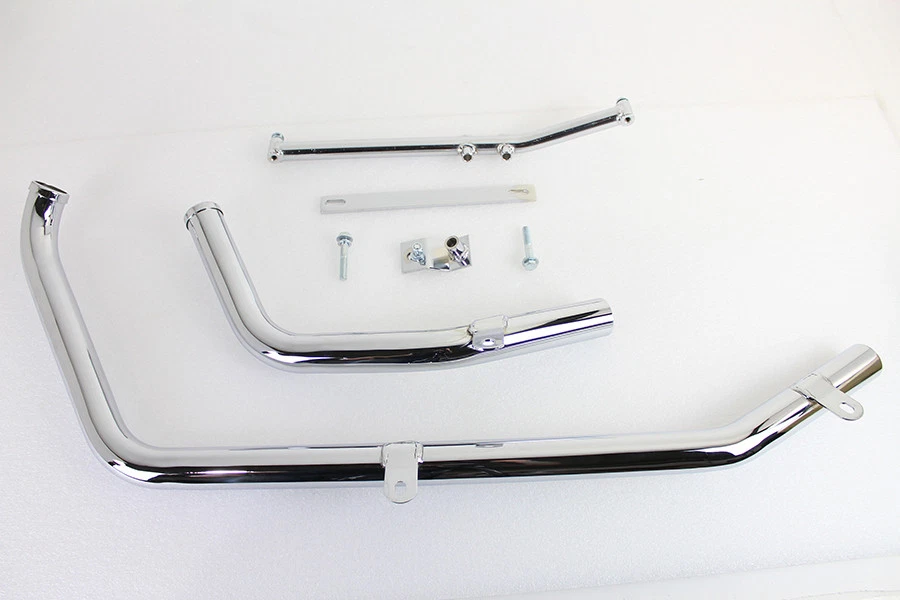 Juego de cabezales de escape cromados para Harley Davidson Foto 3 de 4