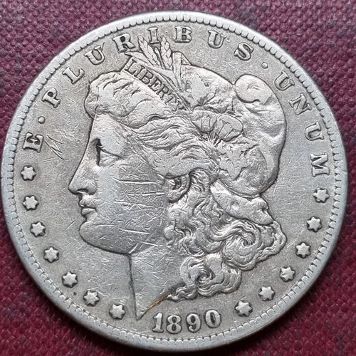 ◢ 1890 CC Morgan Dollar ◣ 1$ VF - XF #98385