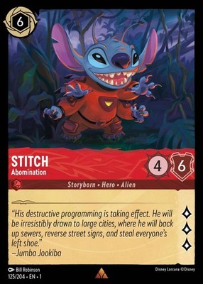 Stitch, Abomination - The First Chapter - Lorcana TCG