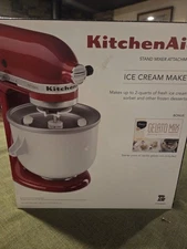 BRAND NEW KitchenAid Stand Mixer Ice Cream  Maker Attachment Model KICA0BWH