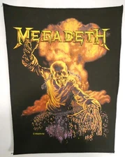 Megadeth Back Patch Vic Rattlehead Vintage but New 1987 Official Nuclear Peace