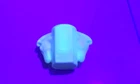 Vintage Macbeth Evans Uranium Double Horse Head Milk Glass Shaving Cup Art Deco