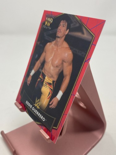 2021 TOPPS TRANSCENDENT WWE VIP PARTY EDDIE GUERRERO RED & BLUE ONE OF ONE - Picture 3 of 5